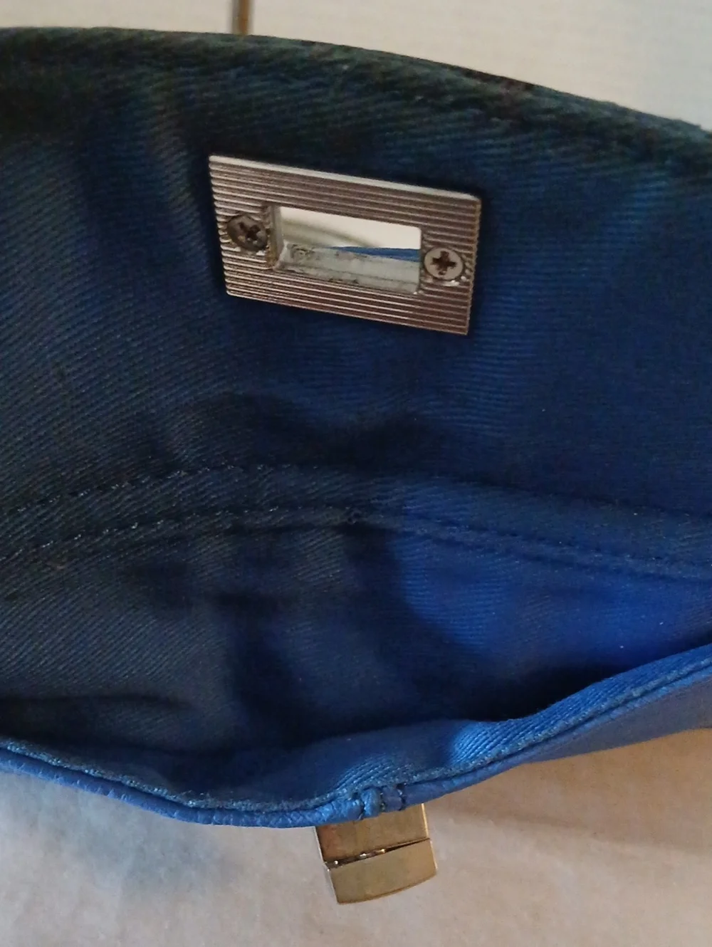 Poppie Jones Blue Wristlet Clutch